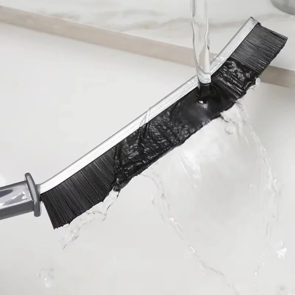 Bathroom Kitchen Gap Cleaning Brush Durable Grout Hard Bristle Long Handle Cleaner Brush for Tile Gaps Window Frames Door Track