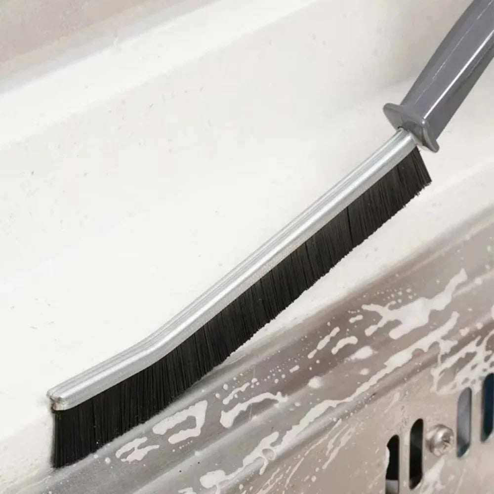 Bathroom Kitchen Gap Cleaning Brush Durable Grout Hard Bristle Long Handle Cleaner Brush for Tile Gaps Window Frames Door Track