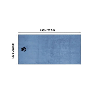 35*75Cm/50*100Cm Microfiber Pet Bath Towel Embroidered Super Soft Absorbent Cat for Dogs Grooming Supplies