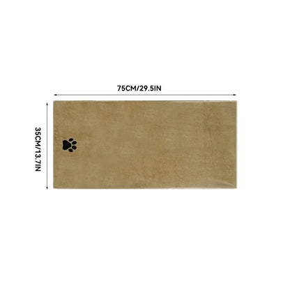 35*75Cm/50*100Cm Microfiber Pet Bath Towel Embroidered Super Soft Absorbent Cat for Dogs Grooming Supplies