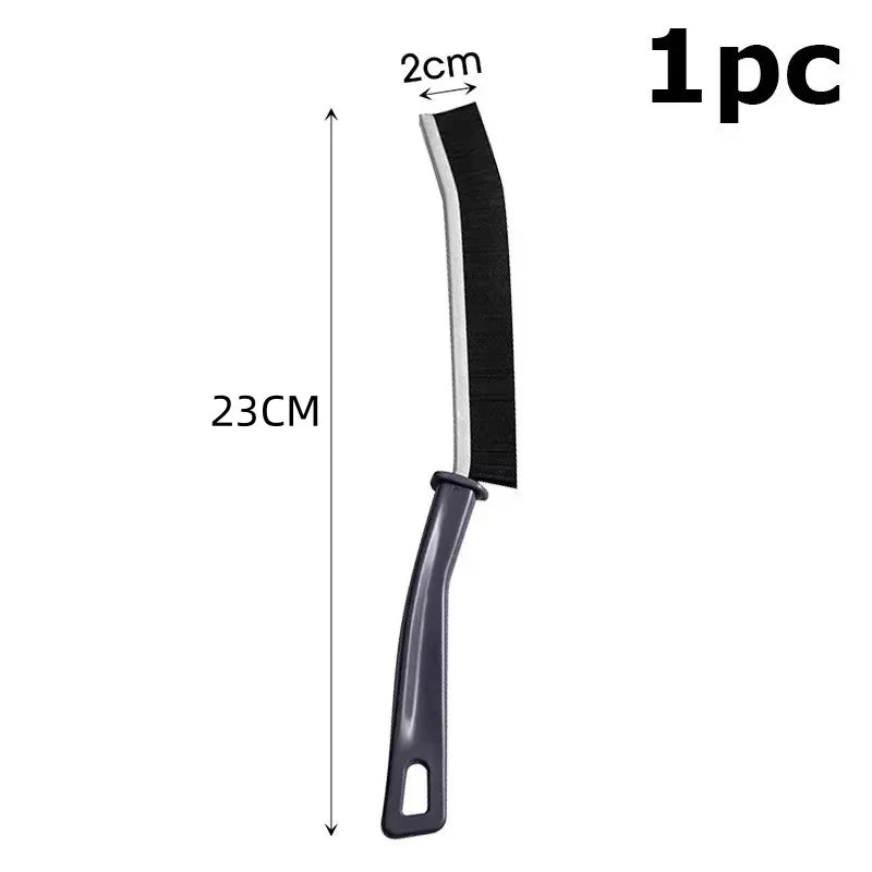 Bathroom Kitchen Gap Cleaning Brush Durable Grout Hard Bristle Long Handle Cleaner Brush for Tile Gaps Window Frames Door Track