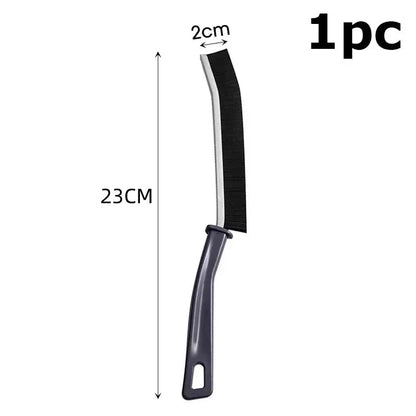 Bathroom Kitchen Gap Cleaning Brush Durable Grout Hard Bristle Long Handle Cleaner Brush for Tile Gaps Window Frames Door Track
