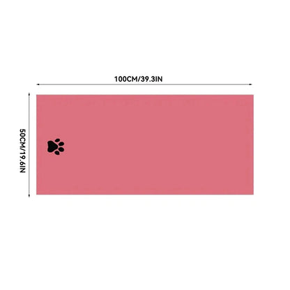 35*75Cm/50*100Cm Microfiber Pet Bath Towel Embroidered Super Soft Absorbent Cat for Dogs Grooming Supplies